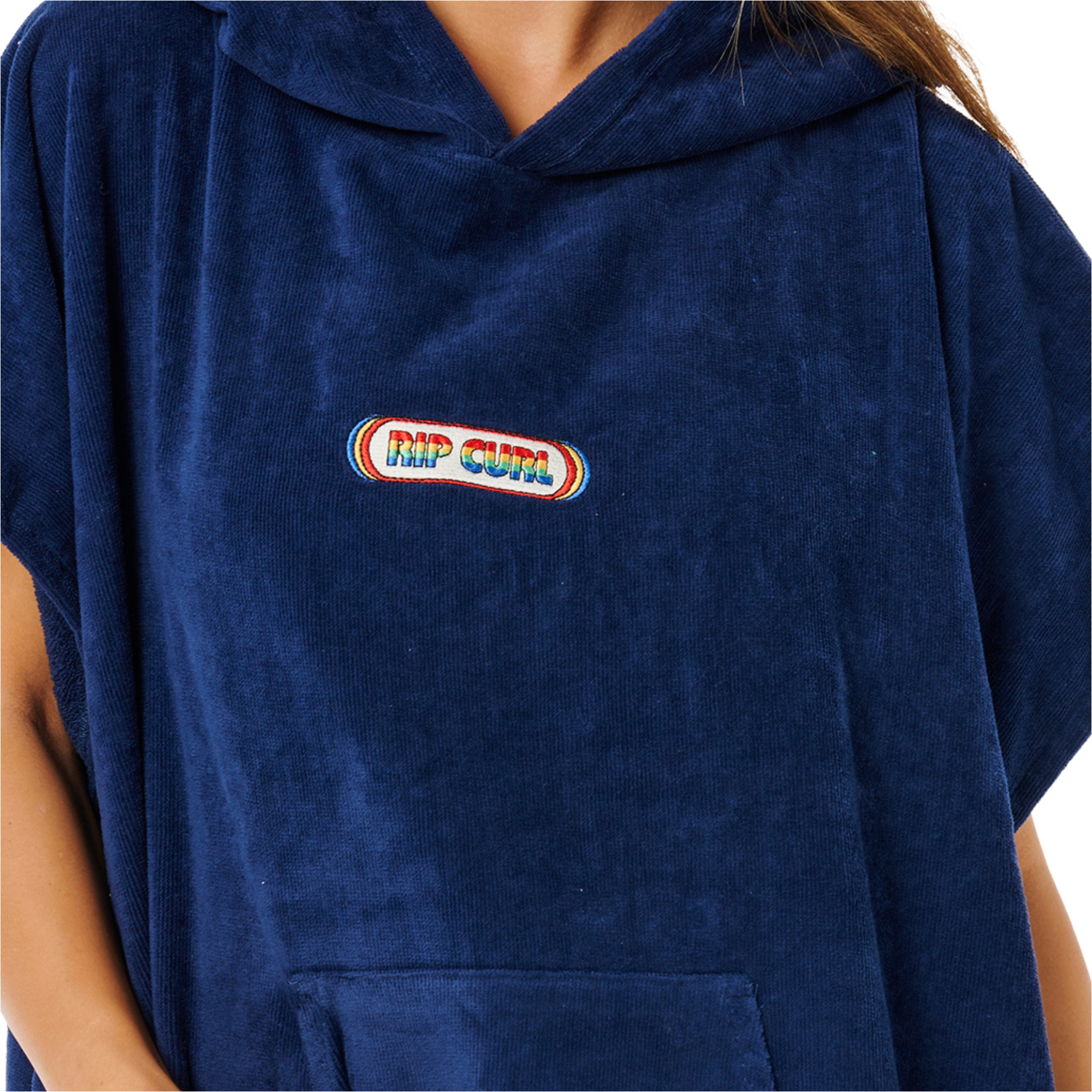 2026 Rip Curl Mujer Icon Hooded Poncho Towel 17OWTO - Dark Navy